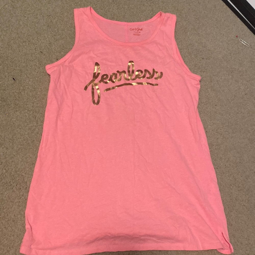 cat and jack “fearless” tank - girls xl 14/16